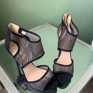 Women’s black stilettos